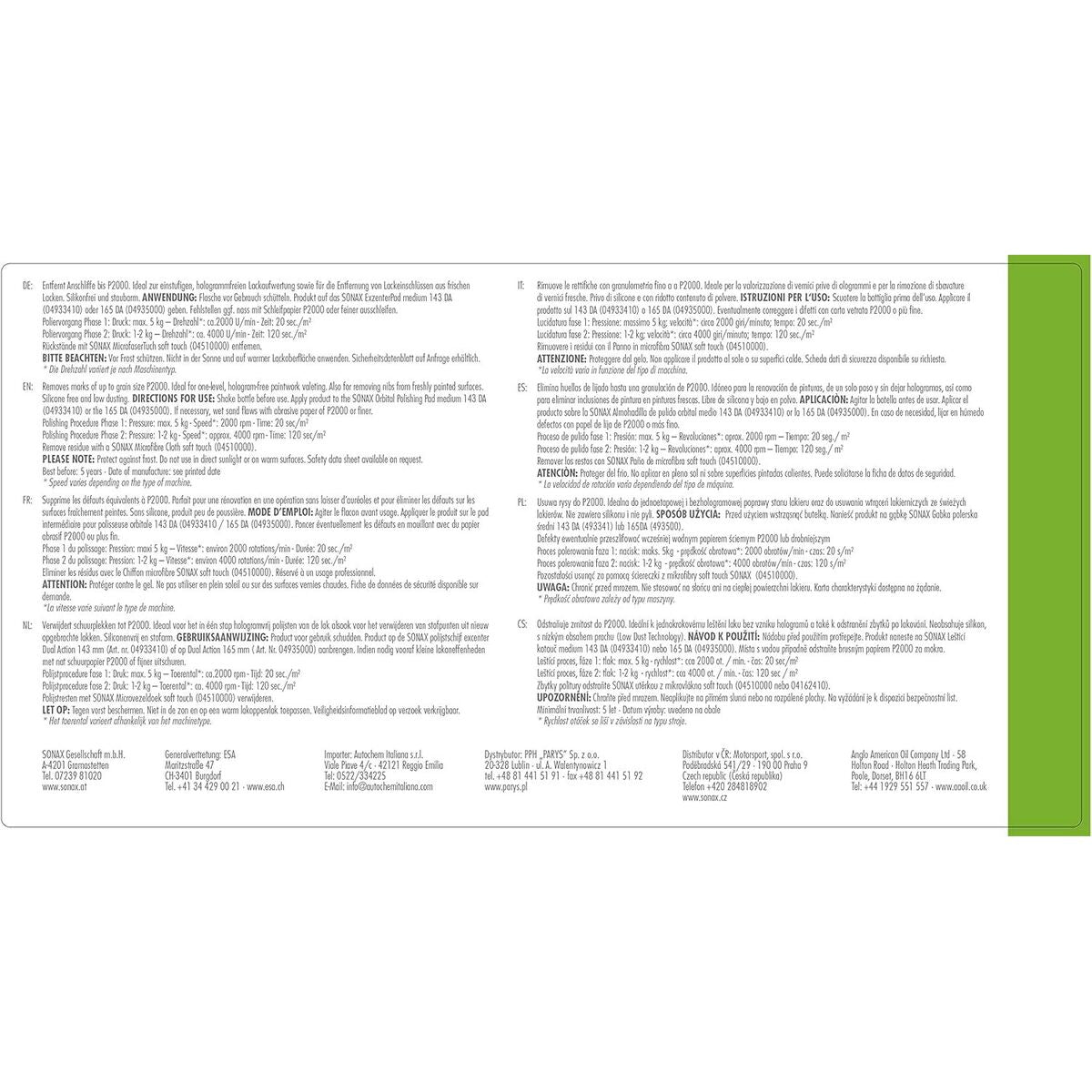 Painting set Sonax 02423000