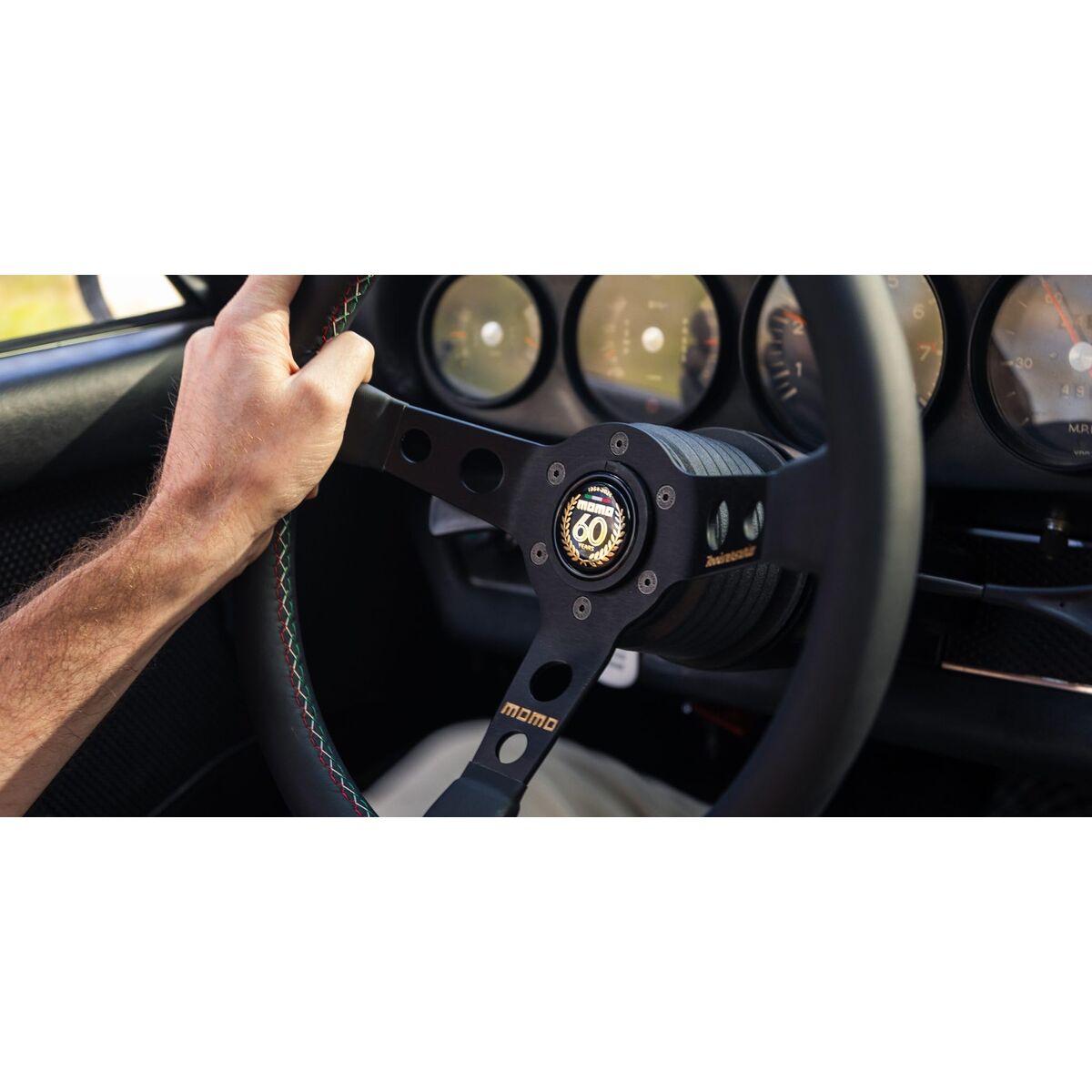 Racing Steering Wheel MOMO Black Ø 35 cm