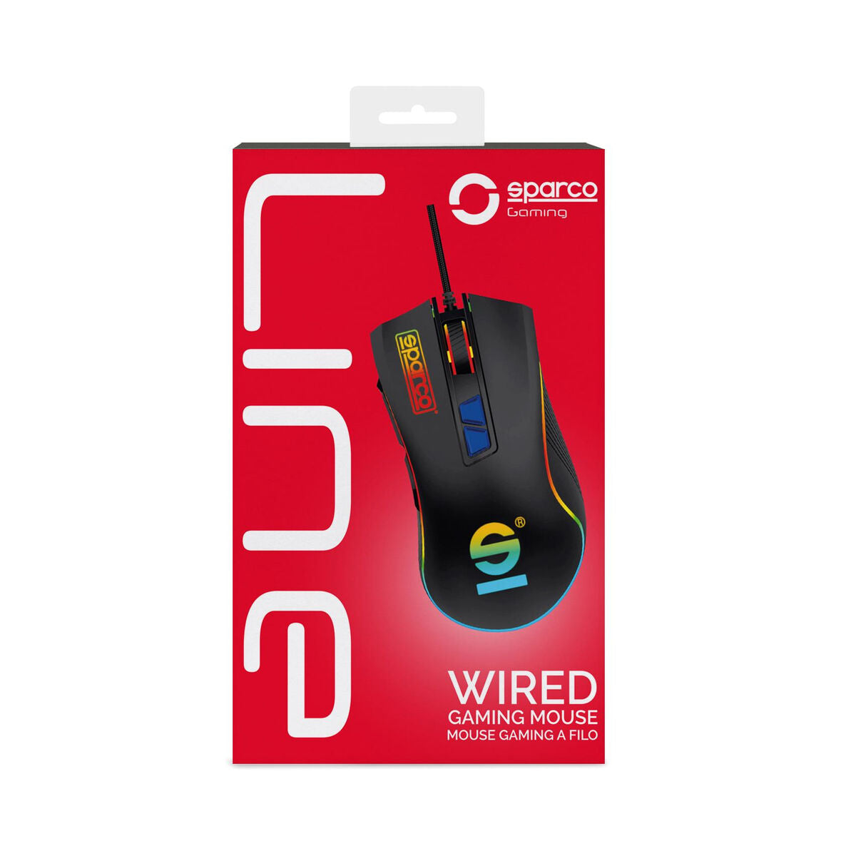 Mouse Sparco SPMOUSEPRO Black 1,5 m