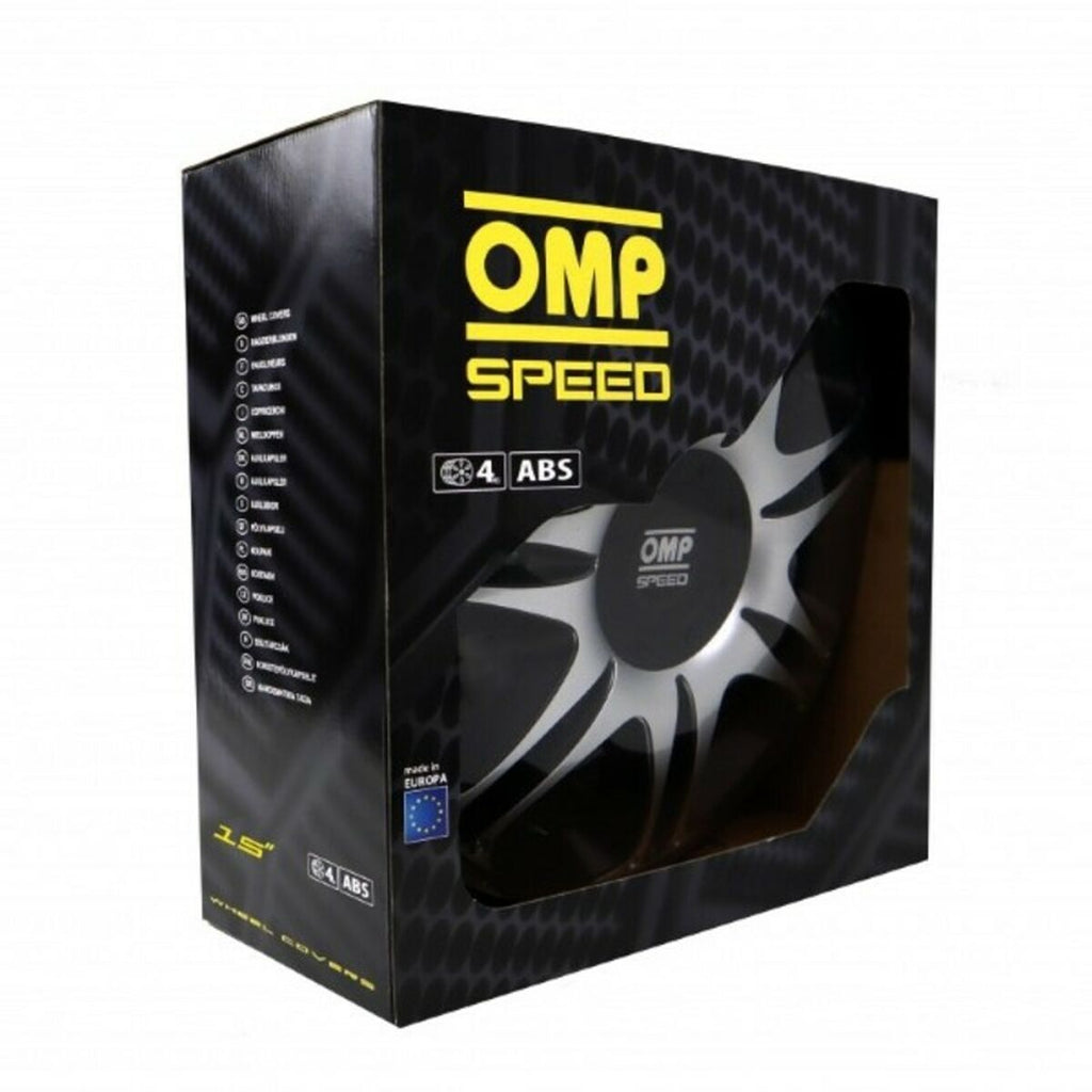Wieldop OMP Ghost Speed ​​Zwart Zilver 15" (4 stuks)